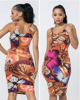 Mocha Butterfly Dress